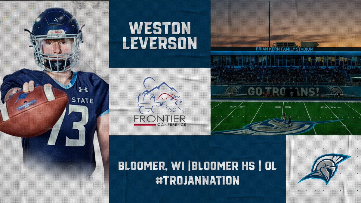 Dakota State Football (@dsufootball) on Twitter photo Welcome to the family!
Weston Leverson ( <a href="/wlevers73/">Weston Leverson</a> )
From: Bloomer, WI
HS: Bloomer HS
OL | 6’6 | 240
Film: buff.ly/4aOjxwr Welcome to the family!
Weston Leverson ( <a href="/wlevers73/">Weston Leverson</a> )
From: Bloomer, WI
HS: Bloomer HS
OL | 6’6 | 240
Film: buff.ly/4aOjxwr