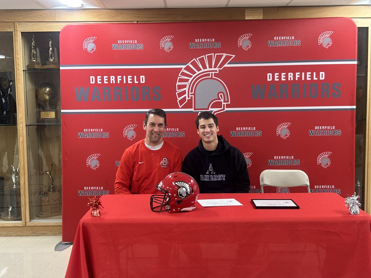 Deerfield Warrior Football (@deerfield_fb) on Twitter photo Congratulations to <a href="/Jackberger25/">Jack Berger</a> on his commitment to play at <a href="/AmherstCollFB/">Amherst College Football</a> ! Warrior Nation is proud of your accomplishments at DHS and looking forward to your next chapter! #Legacy Congratulations to <a href="/Jackberger25/">Jack Berger</a> on his commitment to play at <a href="/AmherstCollFB/">Amherst College Football</a> ! Warrior Nation is proud of your accomplishments at DHS and looking forward to your next chapter! #Legacy
