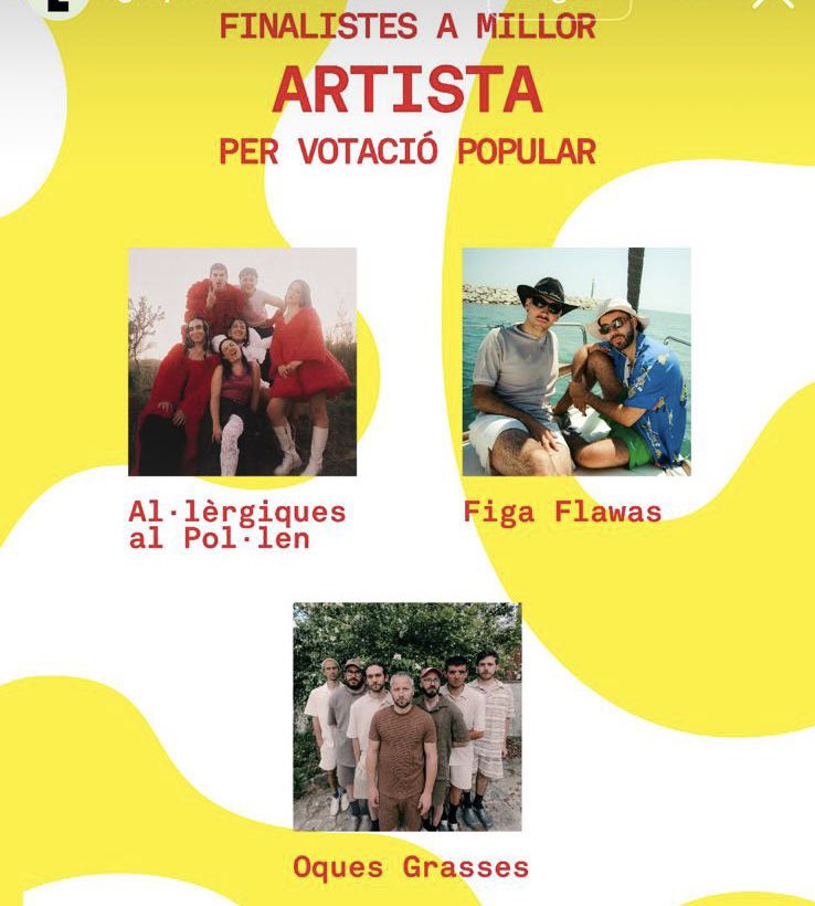 ES DIFÍCIL PERÒ HO HEM D’INTENTAAAR!! Des de l'any 94 (31 anys) només ha guanyat a millor artista 1 unitat de dona! Està  a les vostres maaans‼️

enderrock.cat/noticia/27335