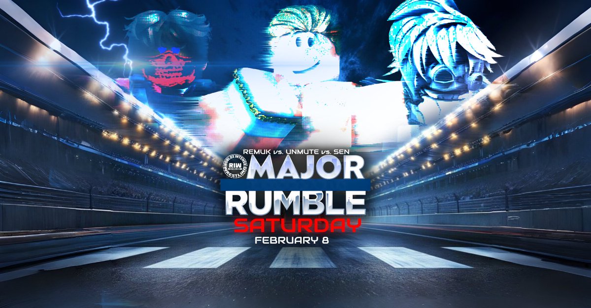 ELITEN3W's tweet photo. THIS SATURDAY!
Senator Rhodes defends his #RIWUndisputed Championship in a TRIPLE THREAT against Unmute, and Remuk Omega!
#MajorRumble https://t.co/nLxyMHiqEL