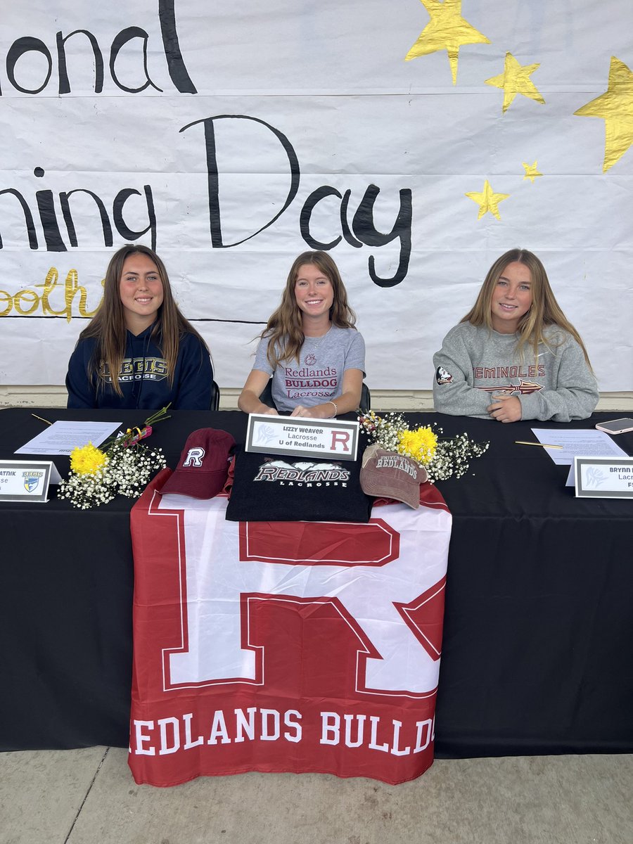 Signing day for our seniors.  Congrats to Sophia, Lizzy, and Brynn.