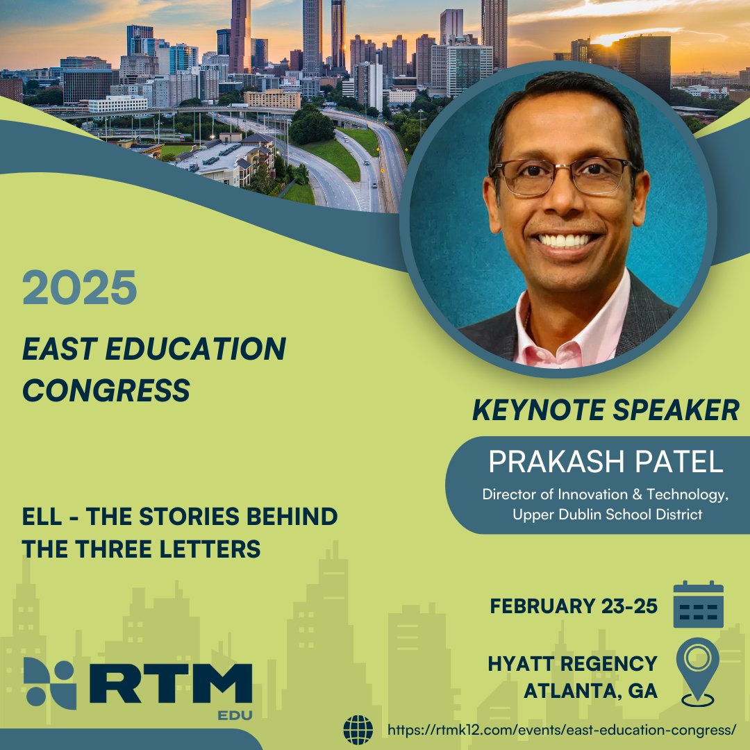 Excited to keynote at the #RTM conference in Atlanta! 🎤 I  will be sharing insights on the experiences of first-gen families &amp; how we can create more opportunities for success. #MyELLStory #ThankYou