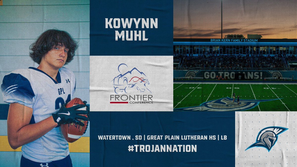 Dakota State Football (@dsufootball) on Twitter photo Welcome to the family!
Kowynn Muhl ( <a href="/KowynnM/">Kowynn Muhl</a> )
From: Watertown, SD
HS: Great Plain Lutheran HS
LB | 6’0 | 195
Film: buff.ly/40N9Nhb Welcome to the family!
Kowynn Muhl ( <a href="/KowynnM/">Kowynn Muhl</a> )
From: Watertown, SD
HS: Great Plain Lutheran HS
LB | 6’0 | 195
Film: buff.ly/40N9Nhb