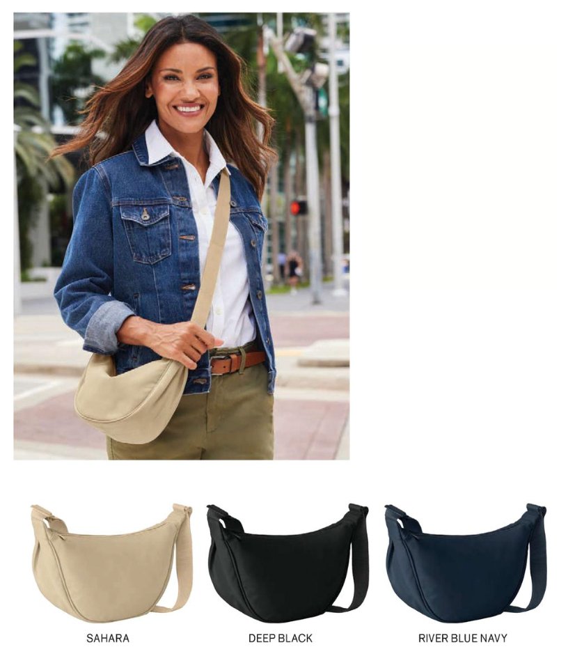 Garuda_Swire's tweet photo. A new spring 2025 item, the Port Authority® Matte Crossbody will become an instant favorite! Like the viral crescent shape tote, it features plenty of storage,  a zippered main compartment and a casual vibe! https://t.co/0E6ZkRvA0j