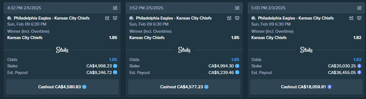 $30,000 on the #Chiefs #3peat $1000 to one lucky person that comments their <a href="/Stake/">Stake.com</a> username.
Don't have an account? stake.com/?c=ufos
(Also betting $1000 on Orange Gatorade at a 6x) My Biggest sports bet i've ever made. #ChiefsKingdom
