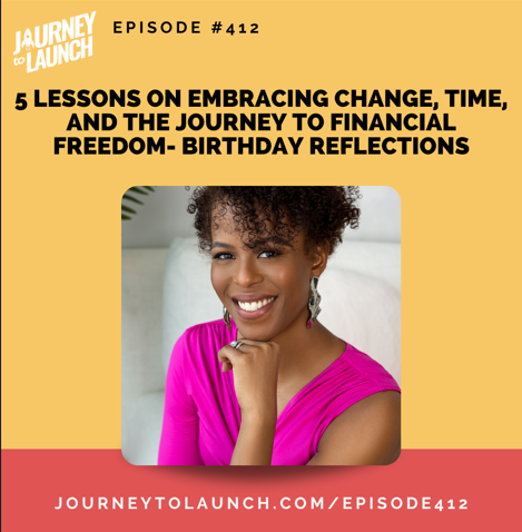 New Episode of the Journey to Launch Podcast! In this special birthday episode, I’m diving into why time is our most valuable asset, the power of detaching from outcomes, shifting perspectives to find peace in the present &amp; much more! Listen now at journeytolaunch.com/episode412