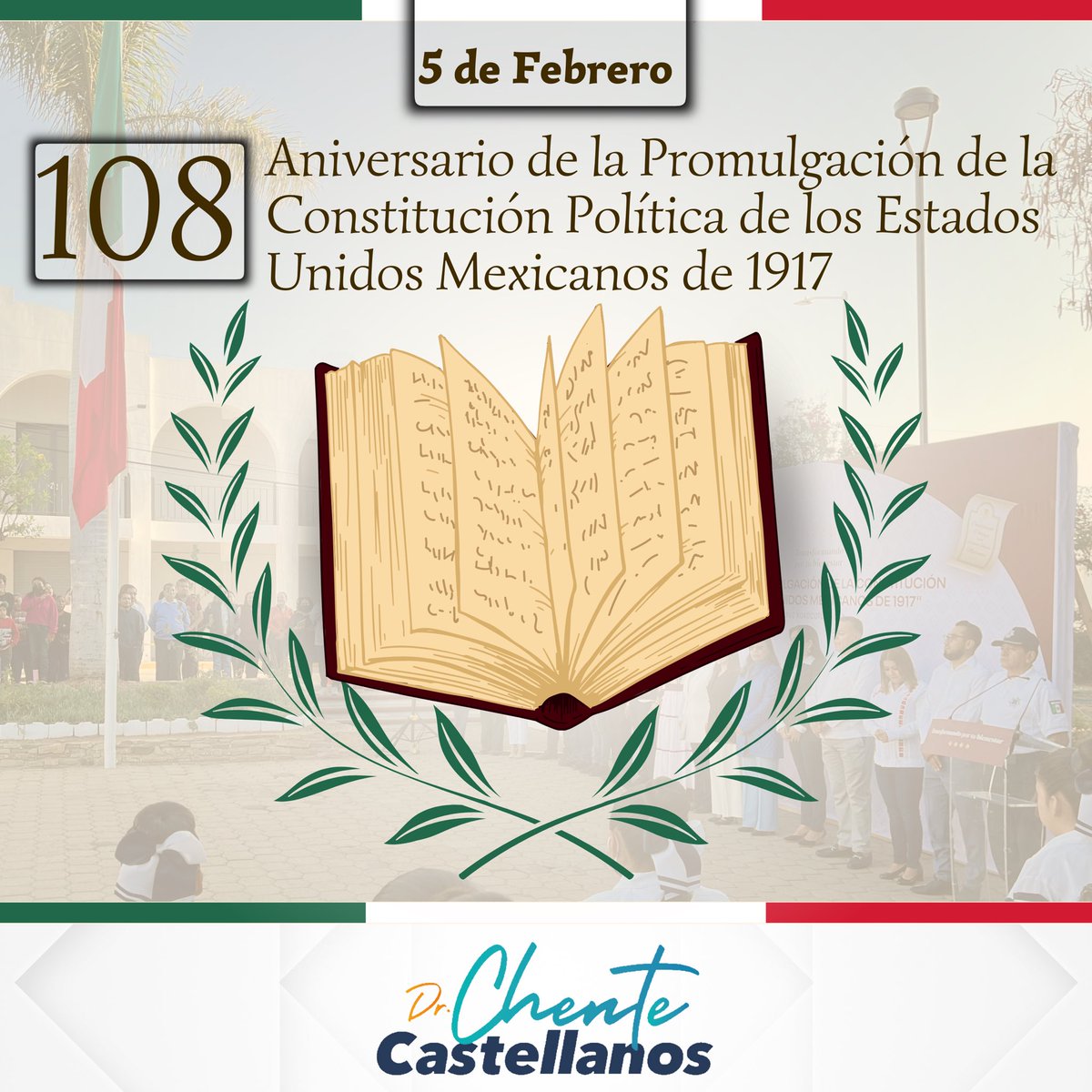 Este día es especial, ya que conmemoramos el 108 Aniversario de la Promulgación de la Constitución Política de los Estados Unidos Mexicanos. #ElDato