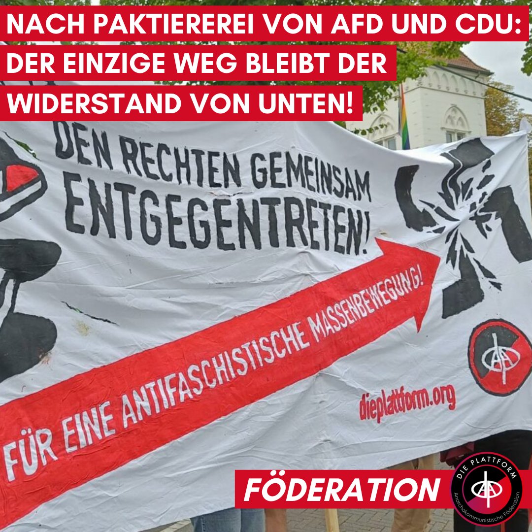 Vergangene Woche haben CSU/CDU zwei Anträge zur Verschärfung der Migrationspolitik durch den Bundestag gebracht - zum ersten Mal mit der einkalkulierten Zustimmung der AfD. Seitdem kommt es landesweit zu Massendemonstrationen. 

Unsere Erklärung zur aktuellen Situation ⤵️