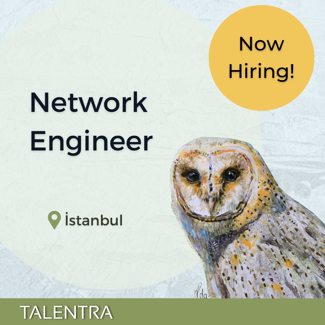 Talentra's tweet image. We are seeking a Network Engineer for our global client, a fast-growing company specializing in Internet provisioning services for the hospitality sector.

For more information and application:
talentra.net/Jobs/Detail/ne…

#NetworkEngineer
#HospitalityTechnology
#ITCareers
#Hiring