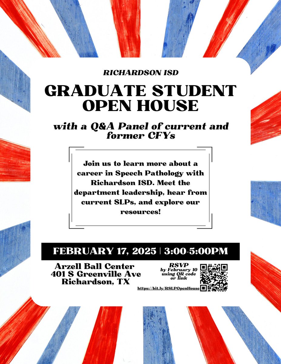 Hey #SLPgraduatestudents we would LOVE to see you at our open house coming up. See below for details! #DFWSLPs