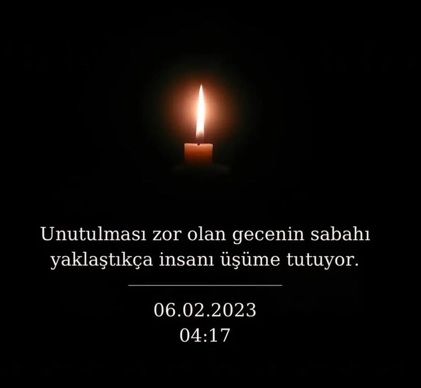 Rabbim mekanlarını cennet eylesin …

#BirOluruz #6subat  #DepreminİkinciYılı #Unutmadık