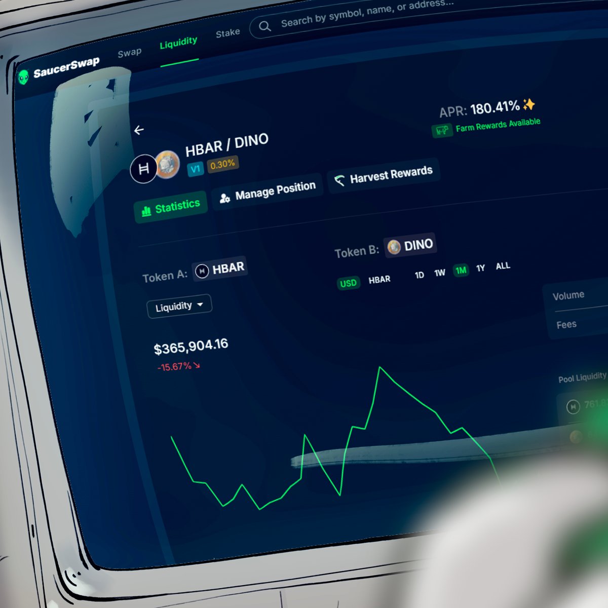 To: $DINO Liquidity Providers
Subject: FW: Farm Staking, Social Staking, and "???" Ties Raffles

"Here, Roy. Just put it in your words.

Hello my fellow $DINO liquidity providers,

As you all know, The Dino Corp’s influence has helped secure a 0.5% V1 DINO-HBAR farm at Hedera's