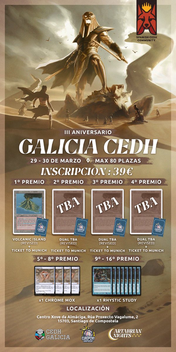 ¡Galicia vuelve pisando fuerte!

Ya tenemos fechas para uno de los grandes eventos del año en Santiago de Compostela por el III ANIVERSARIO GALLEGO

📅 29-30 de Marzo

📍Centro Xove de Almáciga, Santiago de Compostela 

💰39€

Inscripciones a través del formulario: