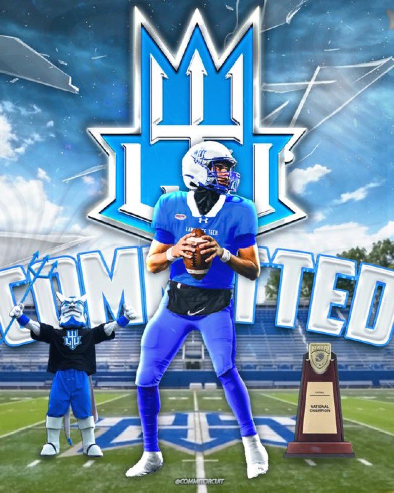 I am blessed to announce my 100% COMMITMENT to <a href="/LTU_FB/">LTU Football</a>!! Thank you @CoachMerchLTU for this opportunity to further my academic and athletic career.