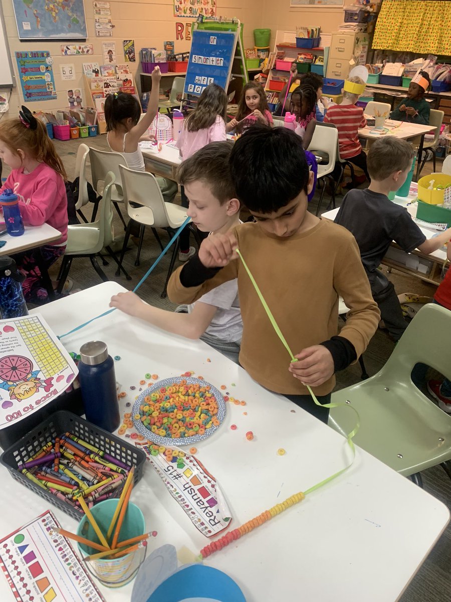 WOAH…….Look at our 101 necklaces!!!  Almost there friends!!!  💯 + 1  #d61learns