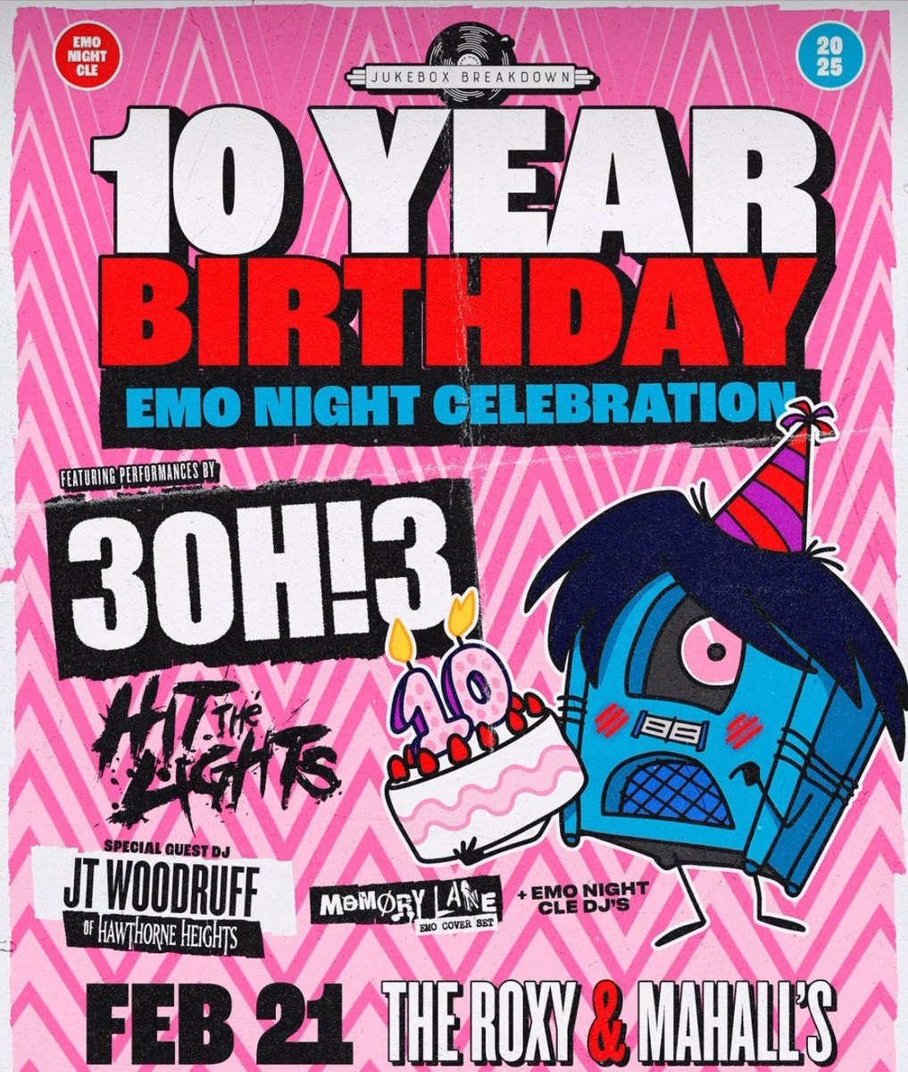ExchangeStores's tweet image. CLEVELAND!

Who’s going to the @emonightCLE 10 year birthday party at @Mahalls20Lanes?!

Your favorite record store will be posted up at merch selling all your favorite Emo albums!

Vinyl, CD’s, and other Emo goodies!