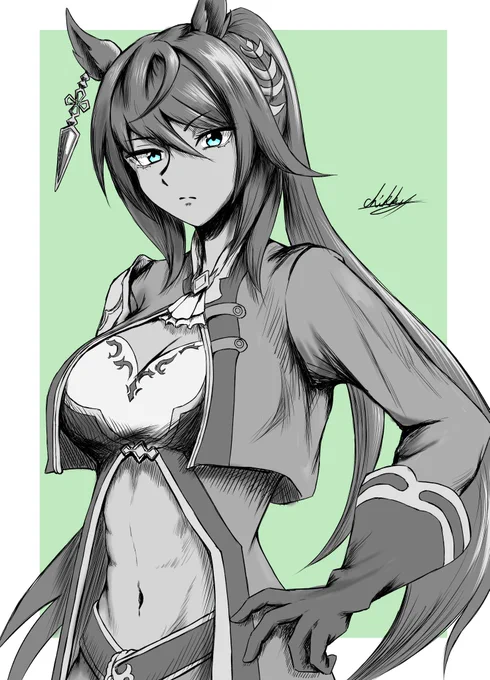 初描きシンボリクリスエス 