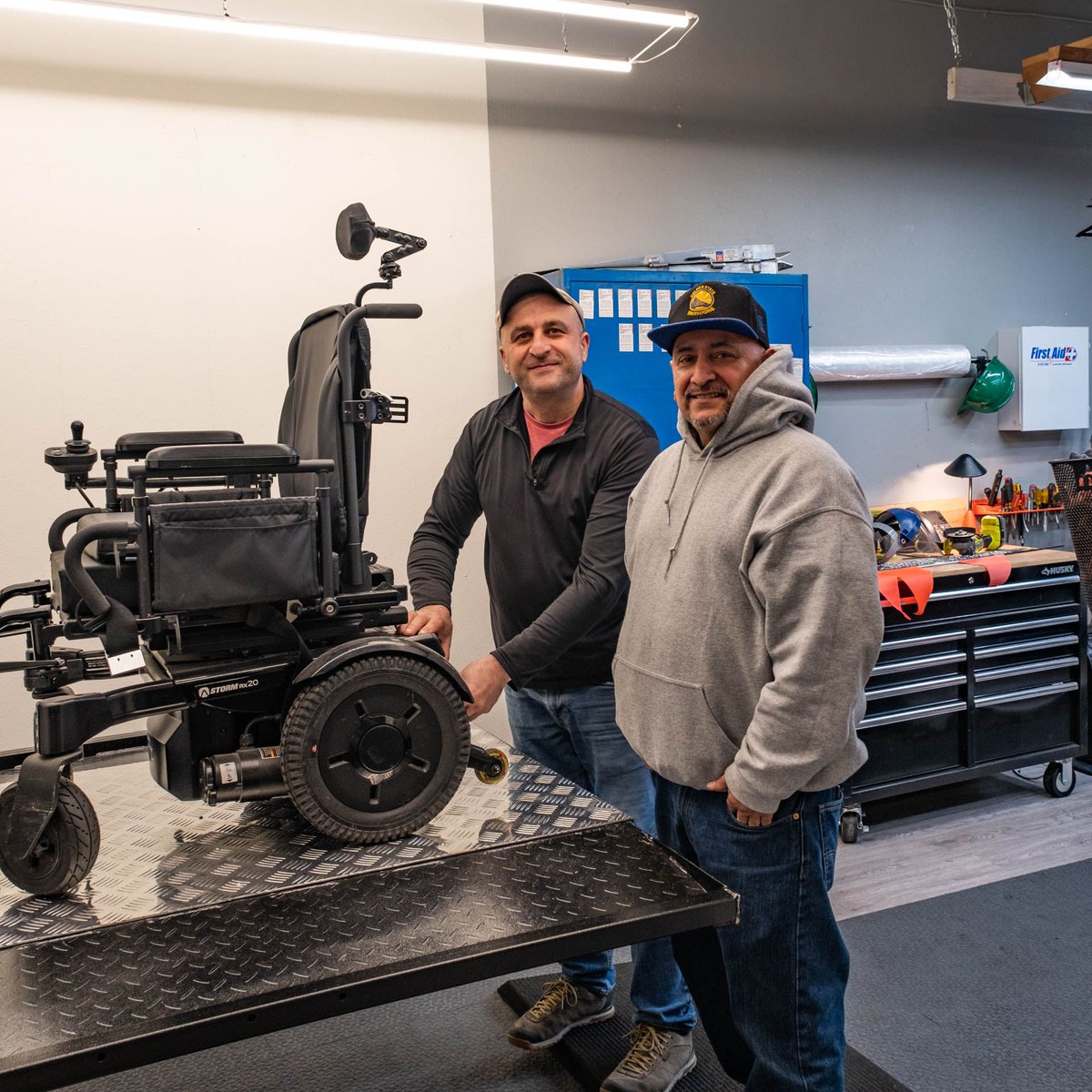 EasyDoesIt_ES's tweet photo. With all the new Communities our Repair Program can serve, our workshop has been struggling to keep up. So our Repair Team has been busy renovating the space so that it can accommodate a second lift. We're all quite pleased with the result! https://t.co/dJUB4pvyBe