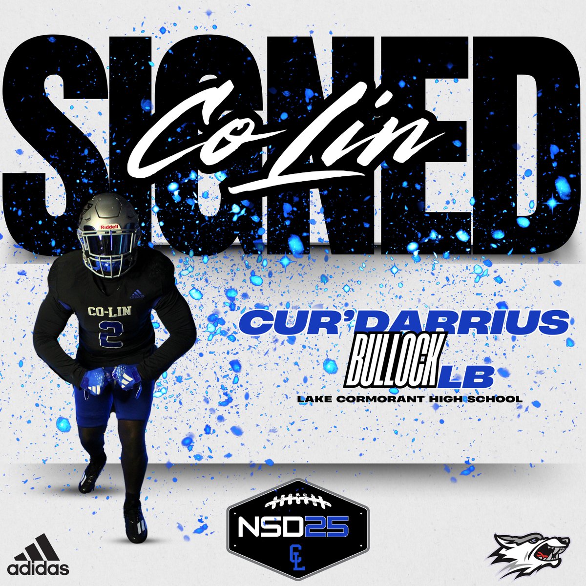 CoLinFootball's tweet photo. Welcome Linebacker, @Cbull26, from Hernando, MS to the PACK!! #RunWithThePACK https://t.co/R3kZLlmgkR
