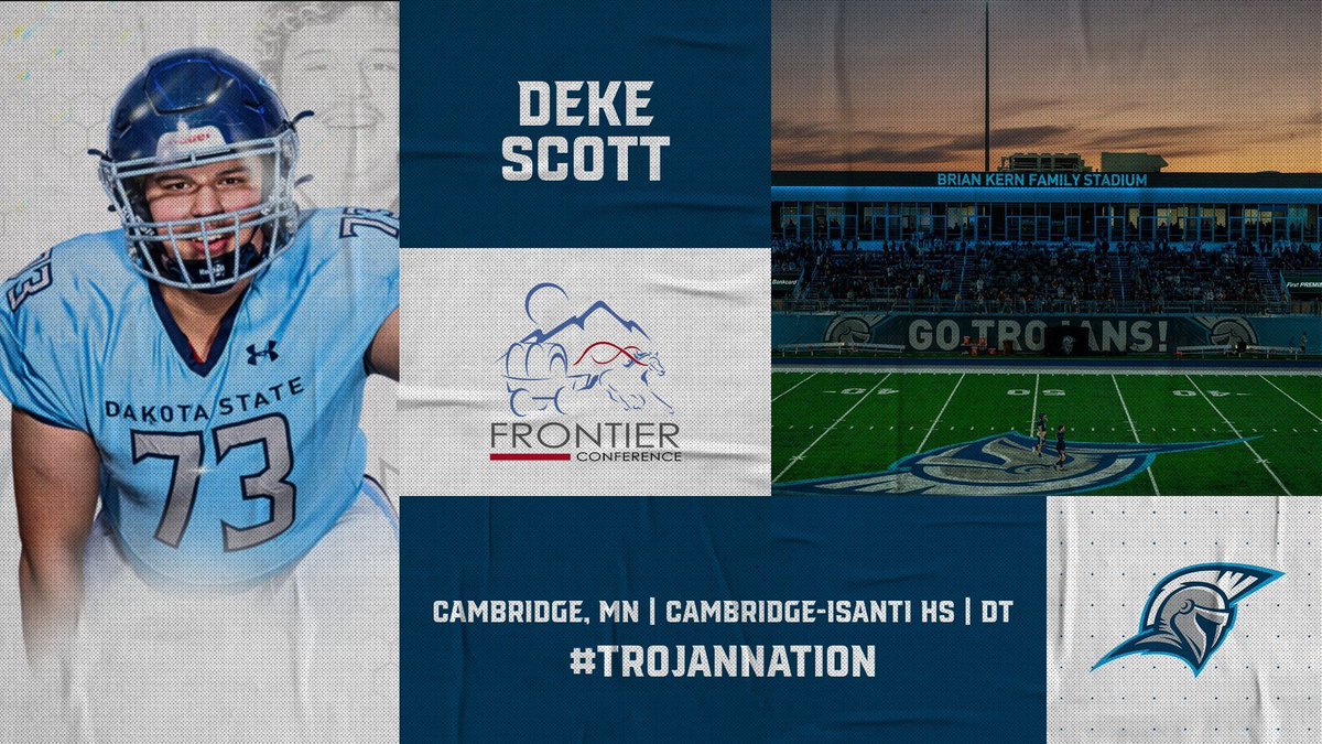 Dakota State Football (@dsufootball) on Twitter photo Welcome to the family!
Deke Scott ( <a href="/DekeScott2/">Deke Scott</a> )
From: Cambridge, MN
HS: Cambridge-Isanti HS
DT | 6’2 | 270
Film: buff.ly/42MDQbx Welcome to the family!
Deke Scott ( <a href="/DekeScott2/">Deke Scott</a> )
From: Cambridge, MN
HS: Cambridge-Isanti HS
DT | 6’2 | 270
Film: buff.ly/42MDQbx