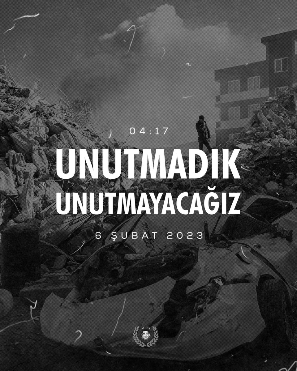 UNUTMADIK,UNUTMAYACAĞIZ!

6 Şubat depreminde hayatını kaybeden tüm vatandaşlarımızı sevgi saygı ve Rahmetle anıyoruz.

Her zaman kalbimizdesiniz.