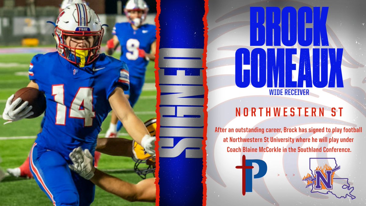 Congratulations to Jackson Byerley, Brock Comeaux and Noah Graves for signing to play football at the next level!! We are extremely proud of you and excited to see what the future has in store for you!