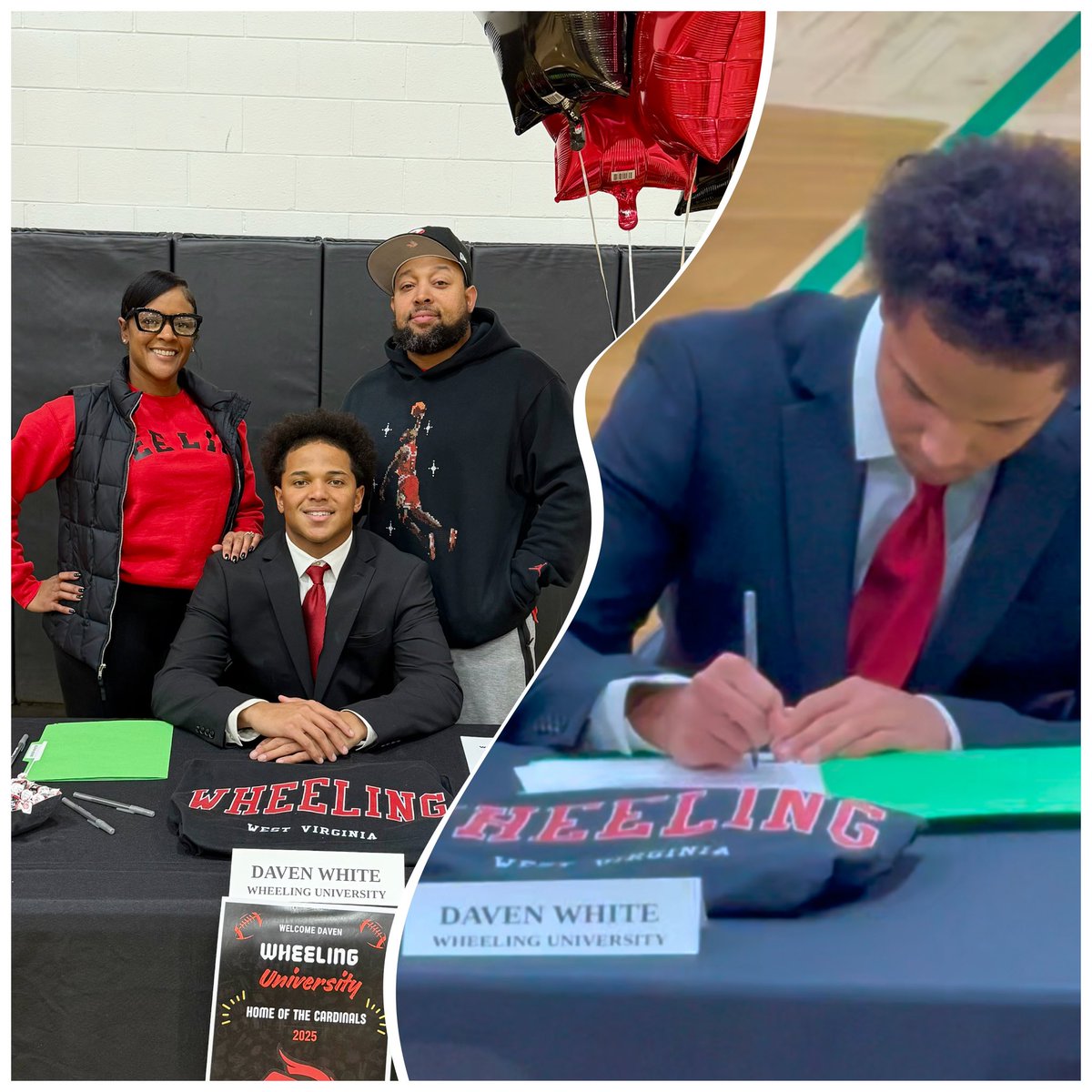 <a href="/DavenWhiteishim/">Daven White</a> go to work and do you! #ProudDad <a href="/WheelingU_FB/">Wheeling U Football</a> <a href="/CoachBruneyW_U/">Zac Bruney</a>