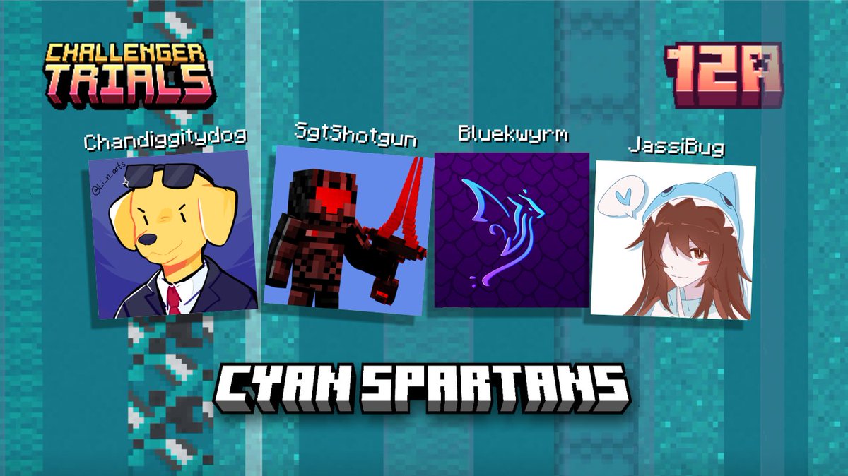 Challenger Trials returns with our 12th Alpha event Saturday the 8th at 4pm Eastern. Introducing The Cyan Spartans! Graphic made by JampottBong
