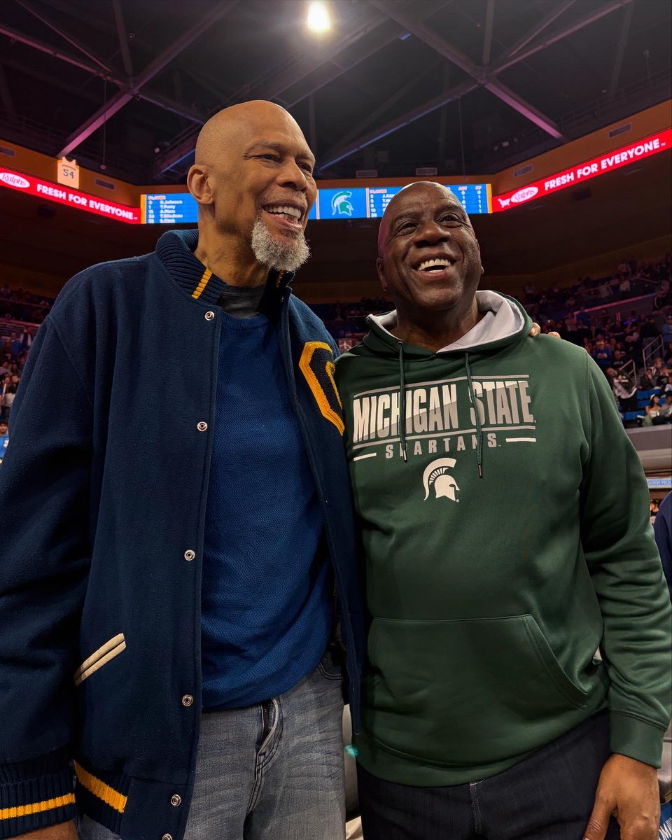 Kareem Abdul-Jabbar (@kaj33) on Twitter photo BIG congrats on <a href="/UCLAMBB/">UCLA Men’s Basketball</a> win against Michigan State. What a great night!! Go Bruins! BIG congrats on <a href="/UCLAMBB/">UCLA Men’s Basketball</a> win against Michigan State. What a great night!! Go Bruins!
