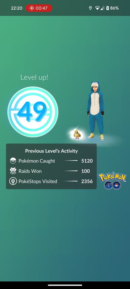 simon94davidge's tweet photo. Just reached level 49, already amassed enough XP that I only need 8 million more to hit lvl 50, I'd better start work on those tasks for lvl 50 😁
#PokemonGo #PoGo #Level49 https://t.co/lxChahtPkb