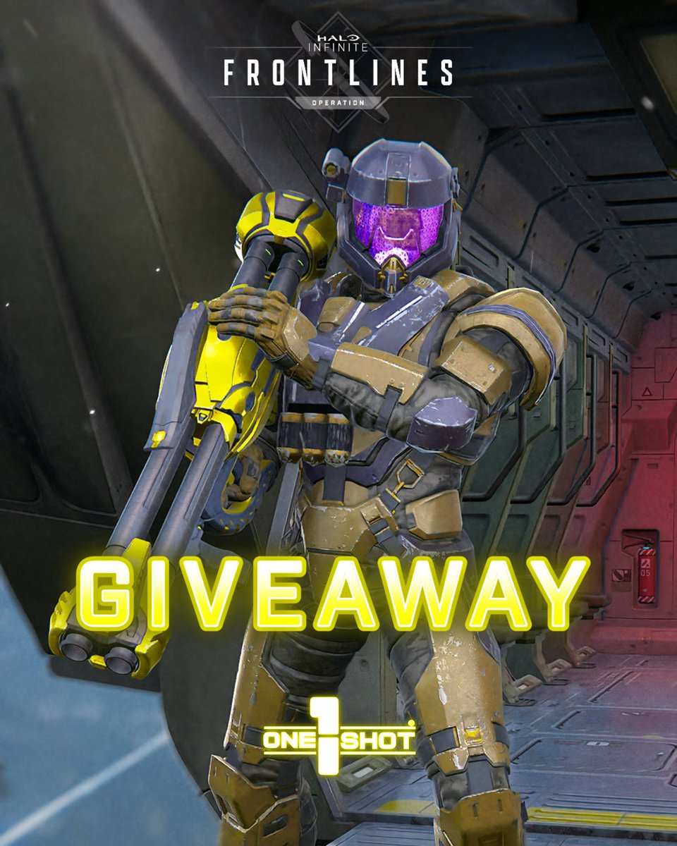 🟨 HALO INFINITE GIVEAWAY 🟨

We’re giving back for EVERY operation of 2025

💎 4 winners will receive:
• 1,000 in-game credits
• <a href="/1shotenergy/">1 Shot®</a> $20 code

⭐️ Repost to enter! Show me your best armor and I’ll pick my favorite as a winner