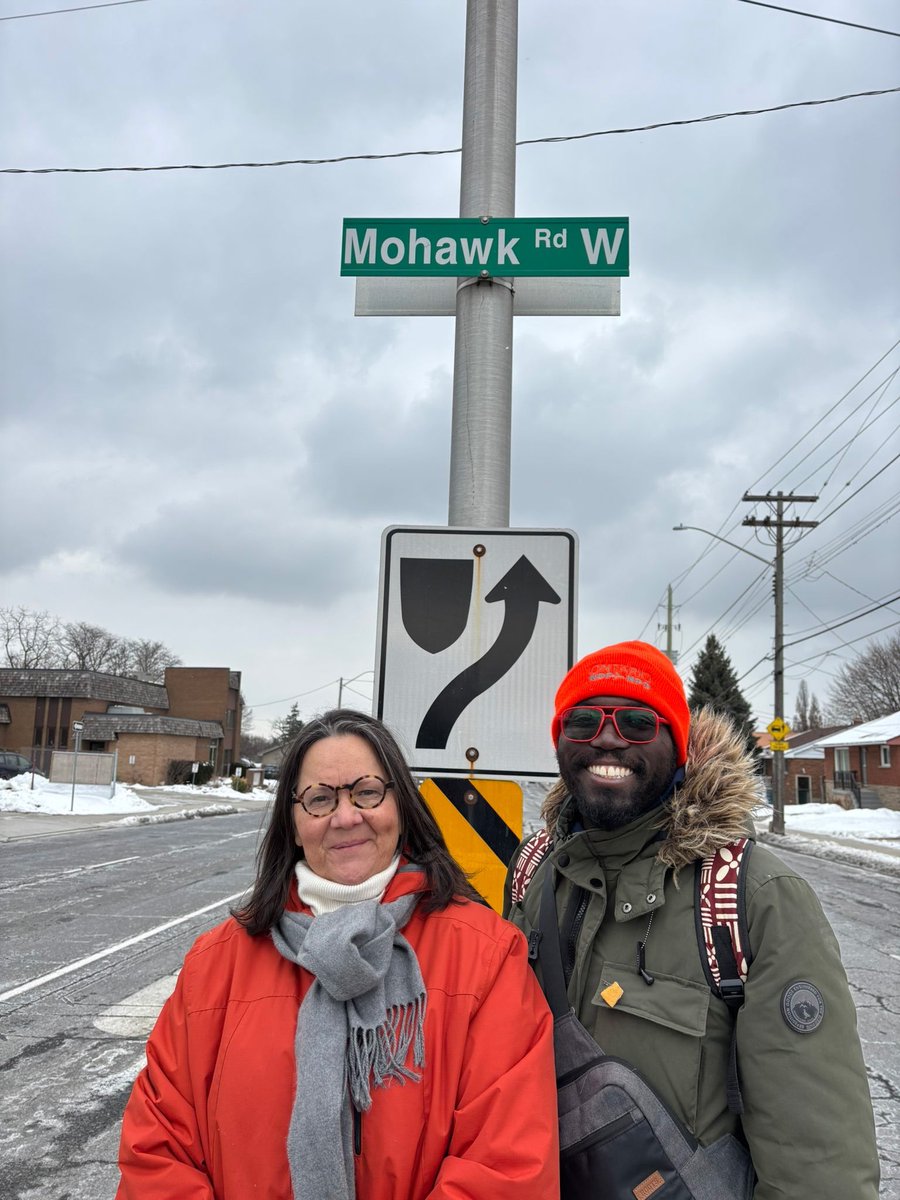KojoDampteyONDP's tweet photo. Kojo Damptey and Sandy Shaw hitting the ground together today, canvassing the border where Hamilton Mountain meets Hamilton West-Ancaster-Dundas. Let’s keep both ridings orange and continue fighting for the people of Hamilton! 🍊🍊#NDP #OrangeWave #HamiltonStrong https://t.co/p1QP0Tf4YN