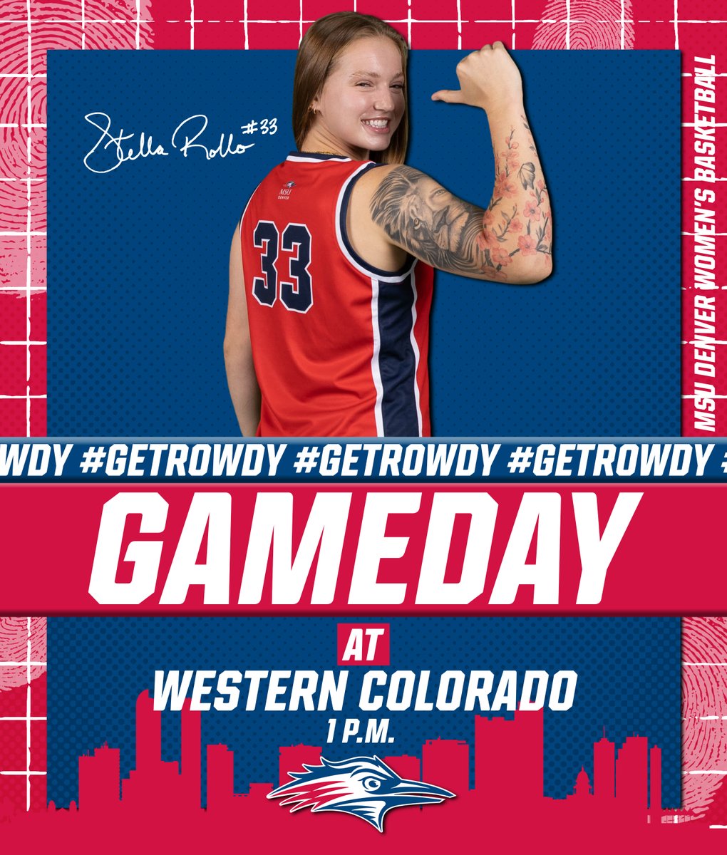MSU Denver Women's Basketball (@msudenverwbb) on Twitter photo Roadrunners vs Mountaineers coming your way ๐ค
๐ <a href="/westerncowbb/">Western Colorado WBB</a>
๐ 1 p.m.
๐ Gunnison, Colo.
๐ฅ๏ธ bit.ly/3EtZrYU
๐ bit.ly/42Kww0e
๐ฐ bit.ly/3WKj0G8
#GetRowdy๐ด๐ต Roadrunners vs Mountaineers coming your way ๐ค
๐ <a href="/westerncowbb/">Western Colorado WBB</a>
๐ 1 p.m.
๐ Gunnison, Colo.
๐ฅ๏ธ bit.ly/3EtZrYU
๐ bit.ly/42Kww0e
๐ฐ bit.ly/3WKj0G8
#GetRowdy๐ด๐ต