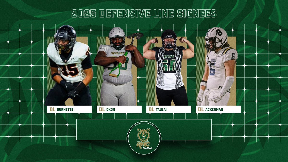 Welcome the New Additions to The Family.
#BigBattlinBears
<a href="/Rocky_Football/">Rocky Football</a>