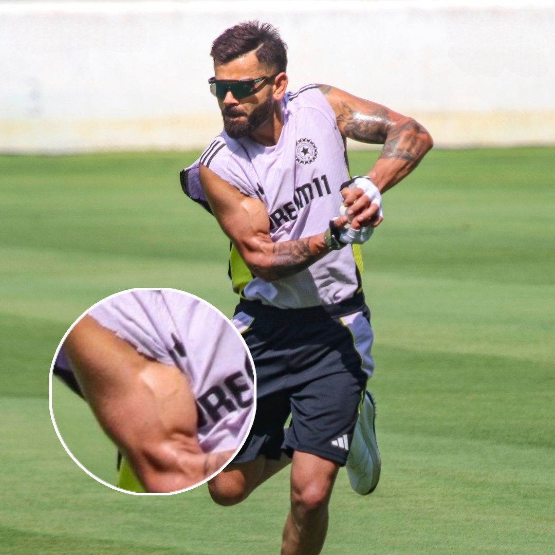 The biceps of Virat Kohli. 💪