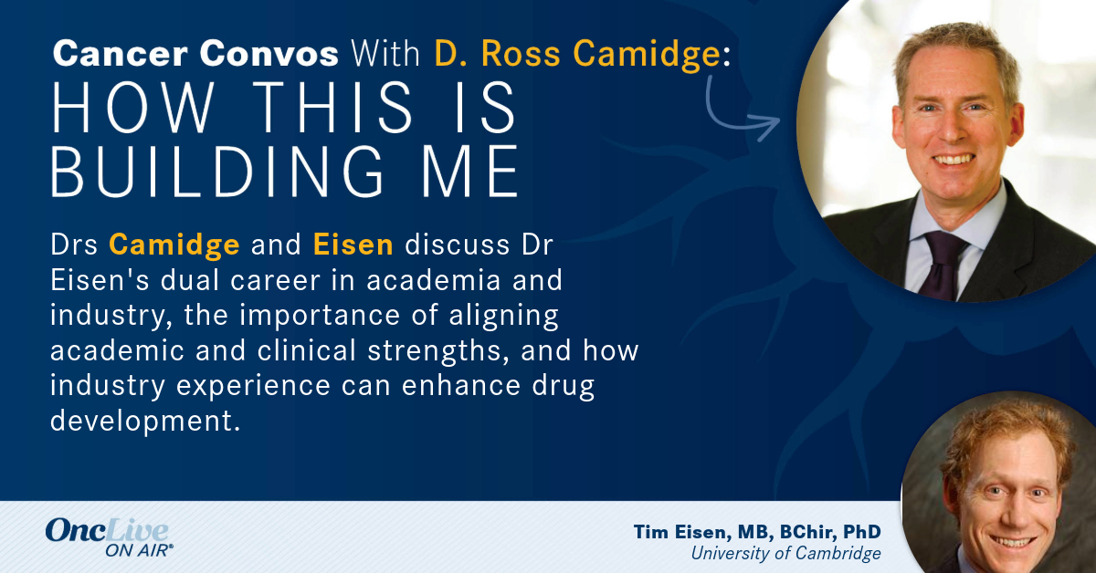 OncLive.com (@onclive) on Twitter photo In today’s episode of How This Is Building Me, Drs <a href="/DRCamidge/">D. Ross Camidge</a> and Tim Eisen, MB BChir, PhD, discuss Dr Eisen's dual career in academia and industry and how industry experience can enhance drug development.
LISTEN: onclive.com/view/how-acade…
#OncologyOnAir #oncology #MedEd In today’s episode of How This Is Building Me, Drs <a href="/DRCamidge/">D. Ross Camidge</a> and Tim Eisen, MB BChir, PhD, discuss Dr Eisen's dual career in academia and industry and how industry experience can enhance drug development.
LISTEN: onclive.com/view/how-acade…
#OncologyOnAir #oncology #MedEd