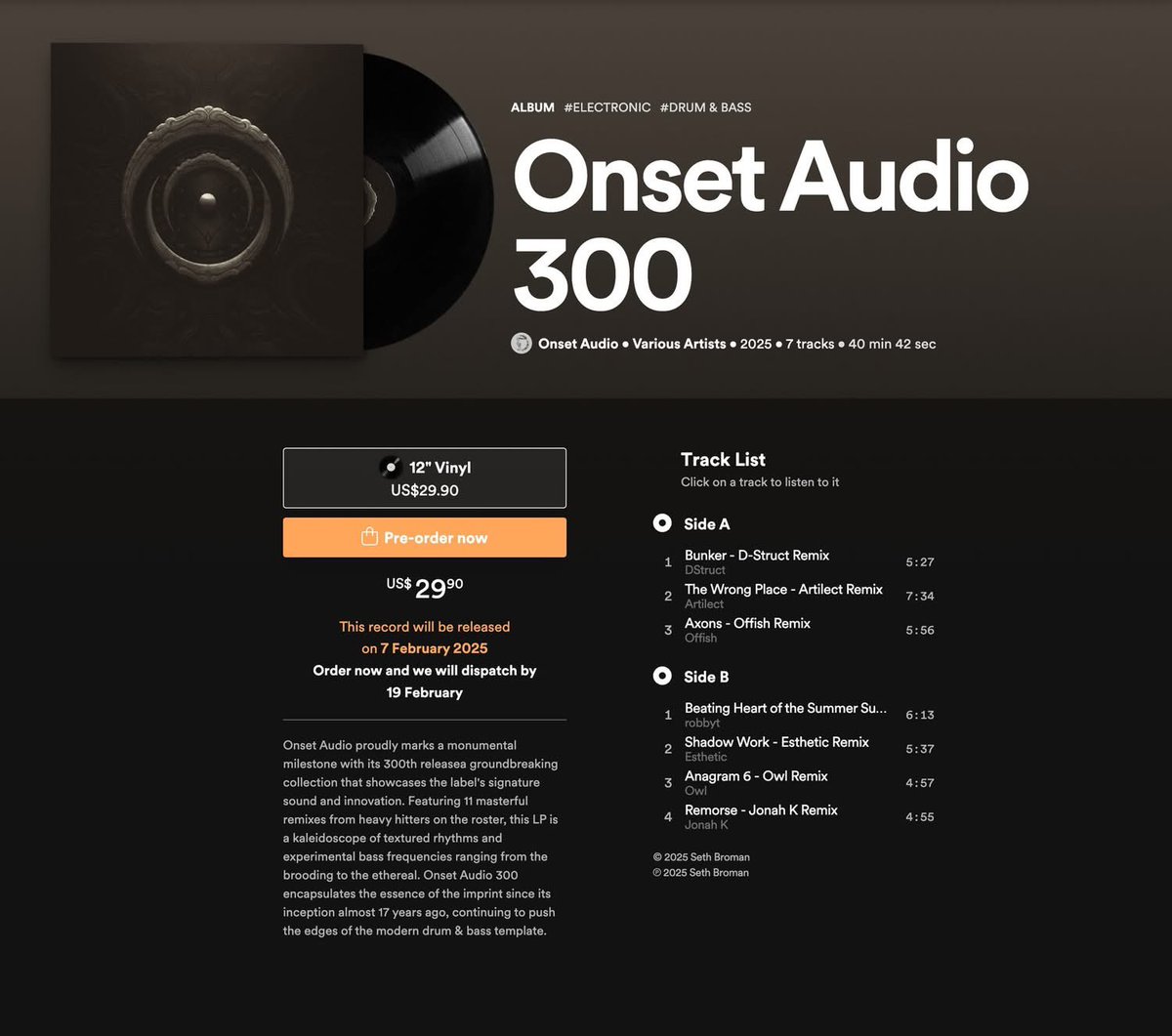 You can now pre-order Onset Audio 300 on vinyl! 

elasticstage.com/onsetaudio