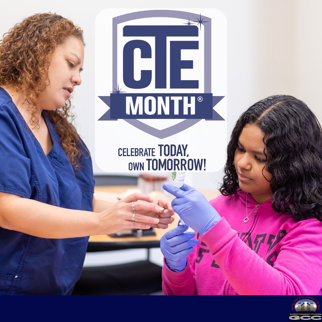 GCC_Charters's tweet image. Happy CTE Month!👷‍♂️👨‍🍳👨‍⚕️
Gateway prides itself in offering many different CTE pathways to our students, preparing them to be successful once they leave our schools and being their careers.💼🏗️🩺
#GCC_Charters #ElevateOurImpact #GCCTeamUp #CTEMonth