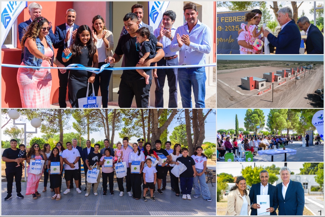 ZiliottoSergio's tweet photo. En La Pampa la inclusión social llega a cada rincón.

Hoy estuvimos en nuestro oeste profundo. En Algarrobo del Águila, que cumple 126 años. 

Una localidad que resume nuestras políticas públicas.

Algarrobo del Águila tiene 700 habitantes. Hemos invertido recursos provinciales para que todas sus viviendas cuenten también con cobertura de gas natural y agua potable por redes.

Hoy entregamos 6 viviendas más. Todas ellas con acceso a redes de servicios públicos como energía eléctrica, agua potable, gas natural e internet por fibra óptica.

Nuestras políticas públicas no dependen de un Excel ni de un padrón electoral. Surgen de la convicción ideológica de impulsar el acceso colectivo a más derechos y de luchar contra las desigualdades en todo el territorio.

Sin un Estado eficiente no habrá igualdad de oportunidades.

+info 👉 https://t.co/6EYNgF1pES