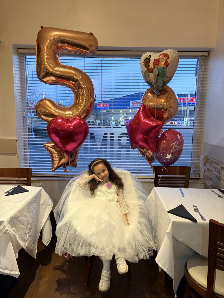 Happy 5th birthday to my beautiful princess 👸 daddy loves you more then anything in this world 🌍 my greatest achievement ❤️ @arianagjoka2020