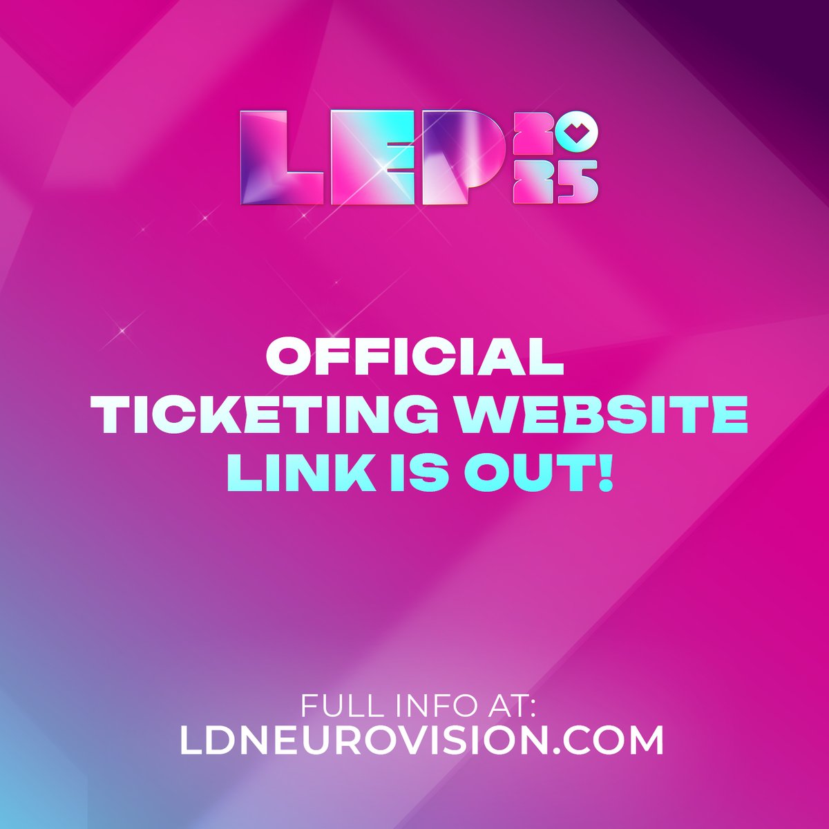 🚨 The ticketing link is LIVE! 🚨

🎟️ Sales start 6 February at 12 NOON (UK time)! ⏳🔥

🎟️ Check out the options NOW: link.dice.fm/M9b5d96f2acc

ℹ️ Full details at ldneurovision.com

#LEP2025 #LondonEurovisionParty #Eurovision