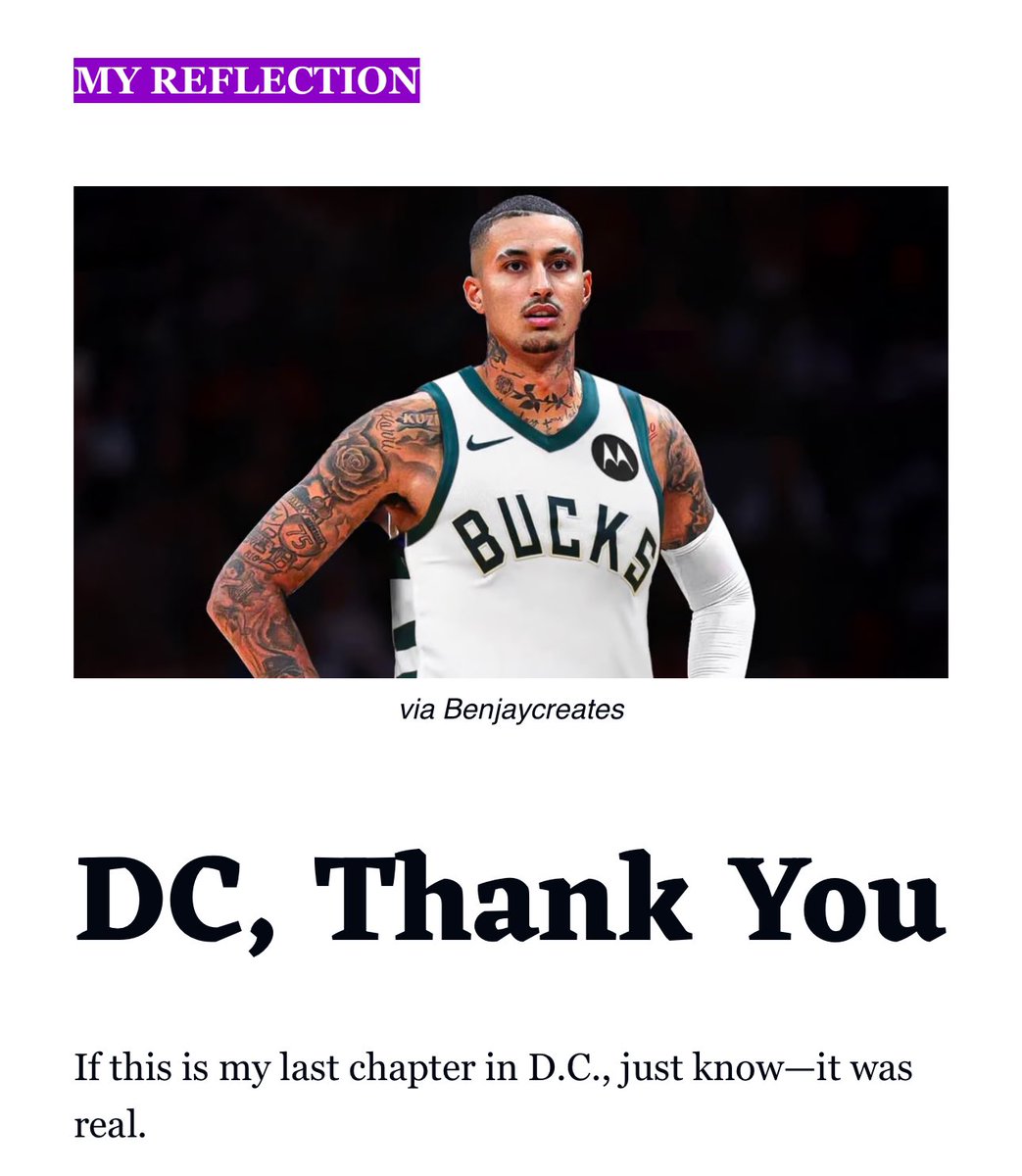 LegionHoops's tweet photo. Kyle Kuzma says goodbye to Wizards fans https://t.co/k6gHWhCsHa