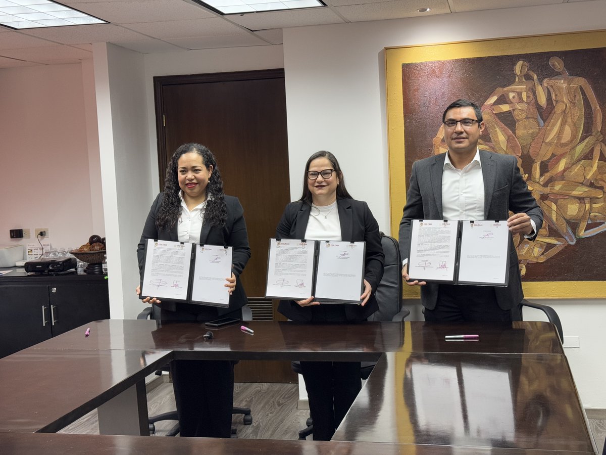 El día de hoy se llevó a cabo la firma de convenio de colaboración entre El COLTAM y el  CRETAM, con el respaldo de la secretaria de Educación de Tamaulipas, Lucía Aimé Castillo Pastor...

Leer más en bit.ly/4k0ukrJ