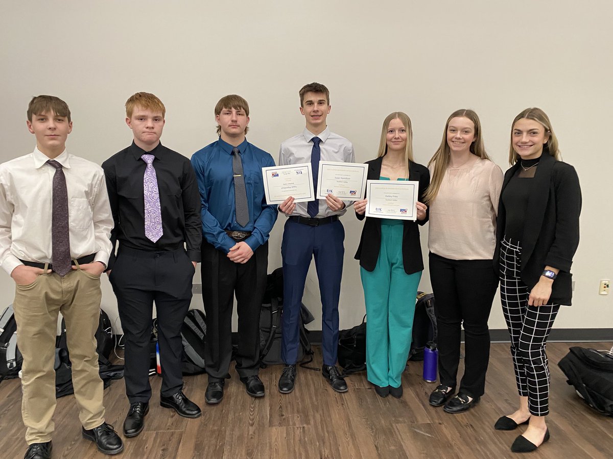 Congrats to Isaac Hamilton for placing in Business Communications with a 2nd and Economics with a 4th.   And Hailey Fries a 2nd in intro to Business Concepts.  Go Eagles. <a href="/SVEagles/">SV_Eagles</a>  <a href="/SV_FBLA/">Southern Valley FBLA</a>  <a href="/NebraskaFBLA/">Nebraska FBLA</a>