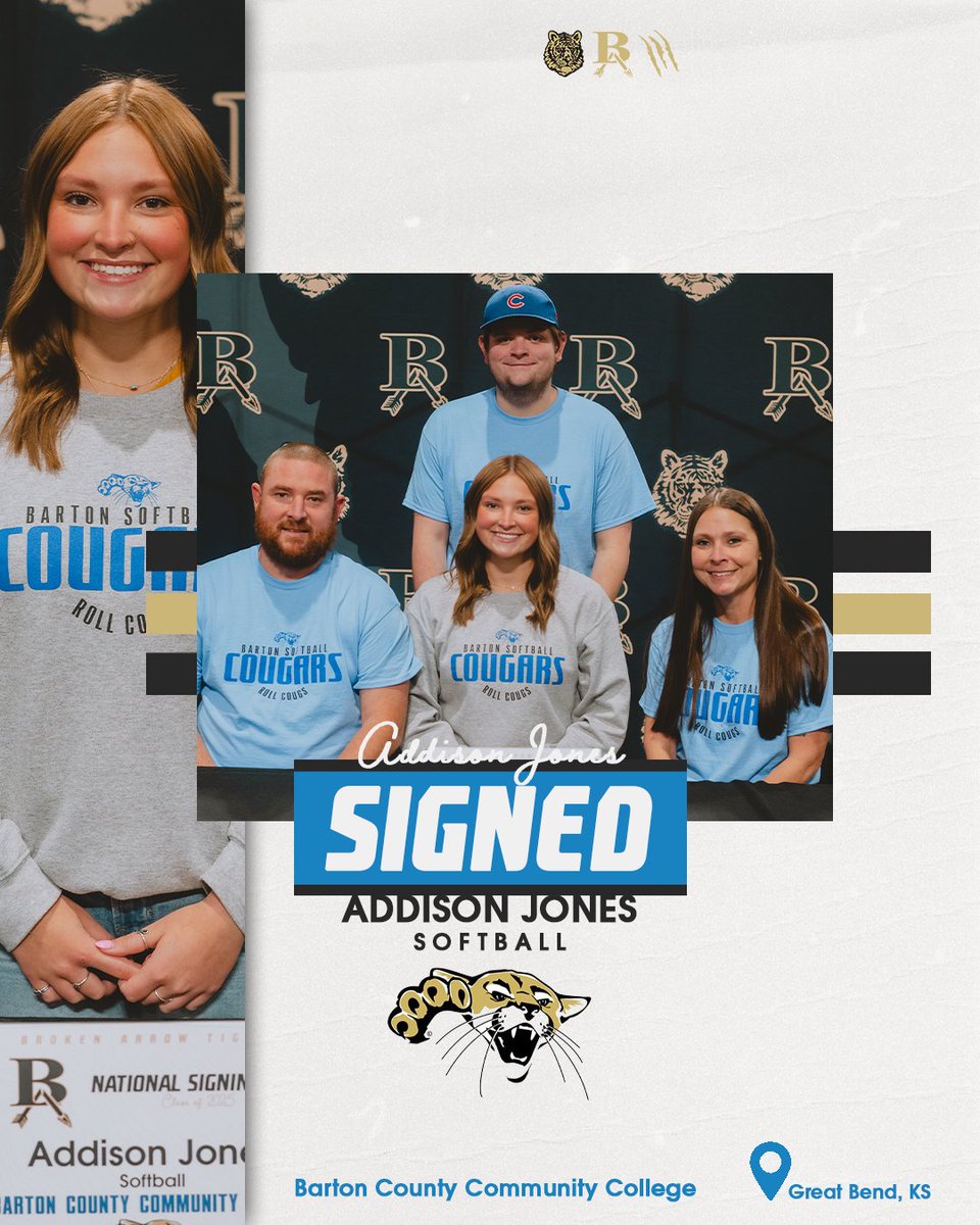 Congratulations Addison Jones!
✍️Barton County CC🥎

#BuildTheLegacy x #goBA🐅