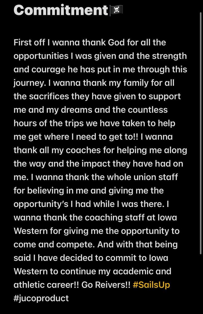 Committed‼️#jucoproduct #home
<a href="/CoachVaughnDame/">Vaughn VanDame</a> <a href="/CoachStrohmeier/">Scott Strohmeier</a>  <a href="/CoachSpeer15/">Tristan Speer</a> 
<a href="/Coach_KD75/">Kendrick Davis</a>  <a href="/MarcBierbaum/">Coach Marc Bierbaum</a> <a href="/DavidBurnett02/">David Burnett</a> 
<a href="/CoachDubMaddox/">Dub Maddox</a> <a href="/JessJJonesJr/">Coach Jess Jones</a> <a href="/CoachSmith918/">Danny Smith</a> <a href="/CoachReed_/">Keenan Reed</a> <a href="/CoachTRide13/">Tristan Ridenour</a> <a href="/scuknowit/">Spencer Carroll</a>