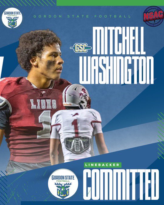 Mitchell J. Washington (@m1tc__) on Twitter photo 100% committed to <a href="/Gscfootball1/">Gordon State College Football</a> blessed to be given this opportunity and excited for the near future.#AGTG✝️
#GOHIGHLANDERS🟢🔵
<a href="/CoachCMcLeod/">Coach McLeod</a> <a href="/coachgavin_gsc/">Coach Gavin</a> <a href="/coach_kight15/">Coach Joel Kight</a> <a href="/RecruitMLKLions/">MLKing High School Football</a> <a href="/Mlk_footballga/">MLK_footballga</a> <a href="/RecruitGeorgia/">Recruit Georgia</a> <a href="/NEGARecruits/">Northeast Georgia Recruits</a> <a href="/n_parrott478/">Nicholas Parrott</a> <a href="/GordonState/">GordonStateCollege</a> <a href="/DekalbRecruits/">Dekalb Recruits (GA.)</a> 100% committed to <a href="/Gscfootball1/">Gordon State College Football</a> blessed to be given this opportunity and excited for the near future.#AGTG✝️
#GOHIGHLANDERS🟢🔵
<a href="/CoachCMcLeod/">Coach McLeod</a> <a href="/coachgavin_gsc/">Coach Gavin</a> <a href="/coach_kight15/">Coach Joel Kight</a> <a href="/RecruitMLKLions/">MLKing High School Football</a> <a href="/Mlk_footballga/">MLK_footballga</a> <a href="/RecruitGeorgia/">Recruit Georgia</a> <a href="/NEGARecruits/">Northeast Georgia Recruits</a> <a href="/n_parrott478/">Nicholas Parrott</a> <a href="/GordonState/">GordonStateCollege</a> <a href="/DekalbRecruits/">Dekalb Recruits (GA.)</a>