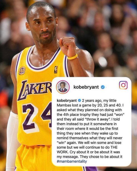 WinningCoaches's tweet photo. “Cry about it or be about it was my message.”  

~ via @KobeHighlight https://t.co/P0DiDd2C4I