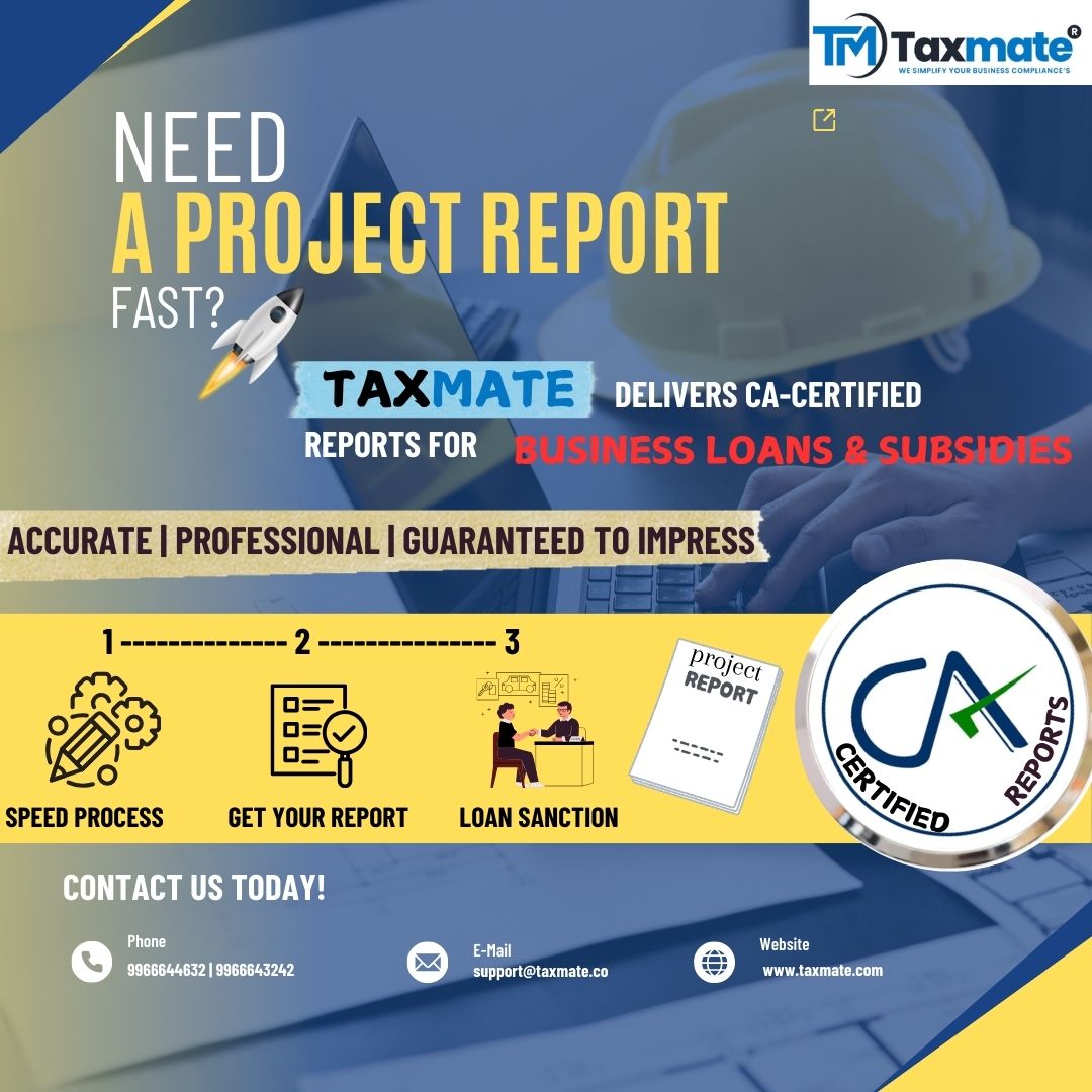 taxmateatp's tweet image. #ProjectReport #CA #CharteredAccountant #Finance #Accounting #Auditing #Taxation #FinancialAnalysis #CACERTIFIED #taxmate #Anantapur #Andhrapradesh
