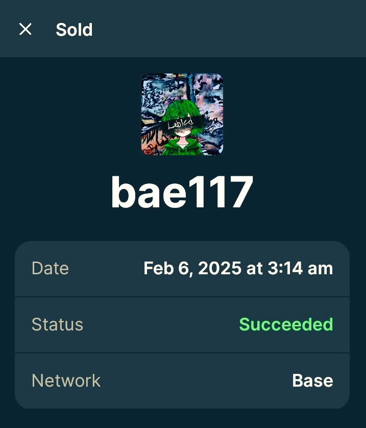 Goodbunni_sol's tweet photo. Please who bought this masterpiece from my wallet?
Identify yourself I want to give you a WL spot + Additional free TikTok NFT because I love it when a community member views my tweet and actually have interest on my arts ๐
https://t.co/Kyjeur83S1
#Soldnft #Trypto https://t.co/WIhQwKfG3U